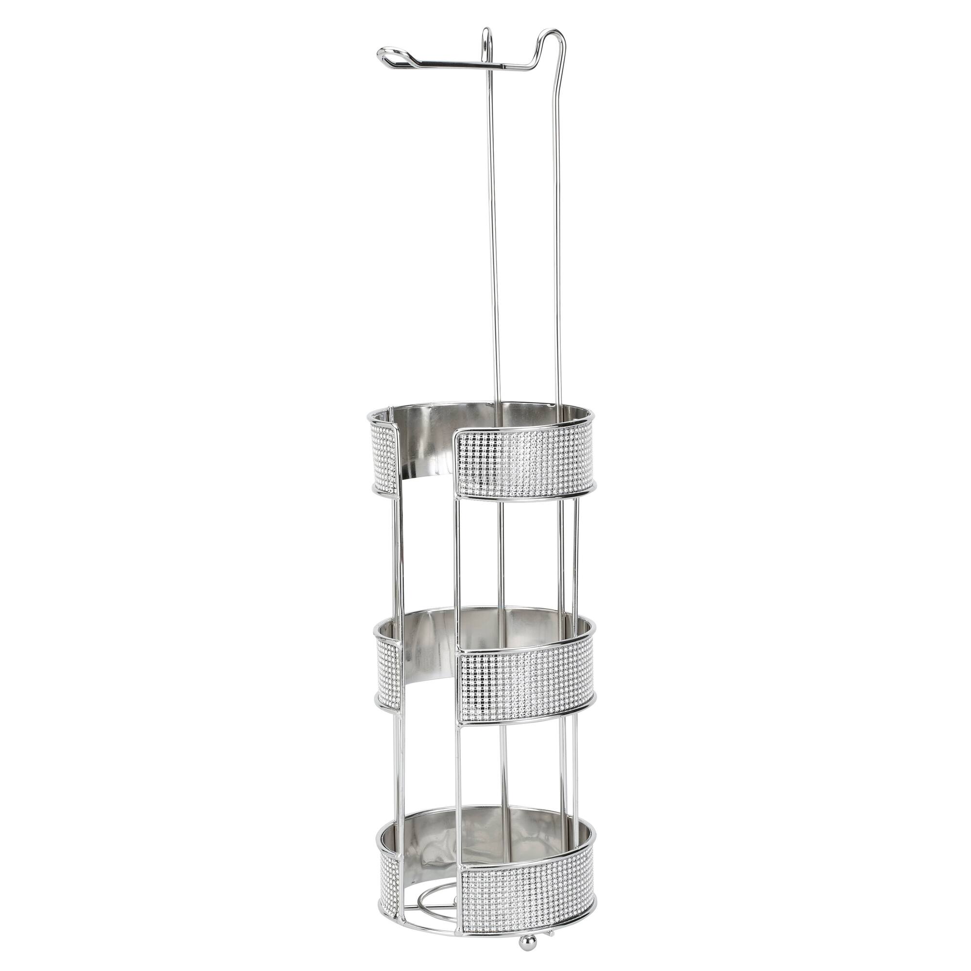 Bath Bliss Toilet Paper Holder & Dispenser in Pave Diamond Design